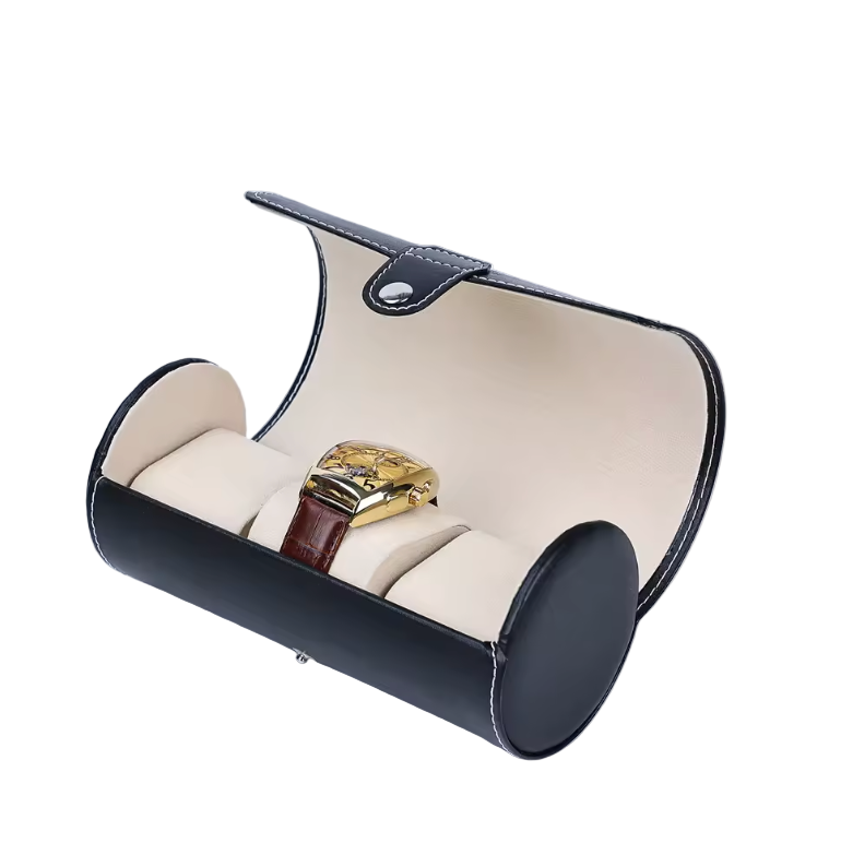 Étui à montres en cuir